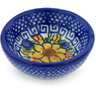 Polish Pottery Bowl 3&quot; Fall Garden UNIKAT