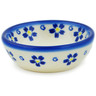 Polish Pottery Bowl 3&quot; Forget Me Not Swirls