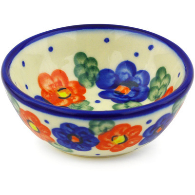 Polish Pottery Bowl 3&quot; Garden Halo