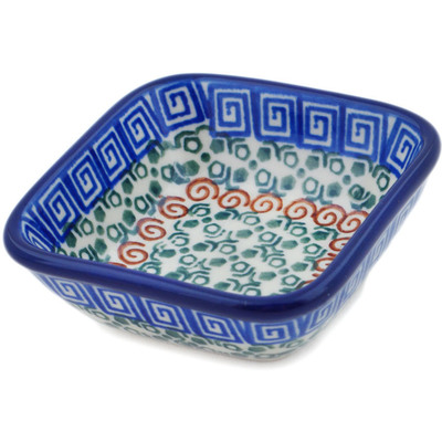 Polish Pottery Bowl 3&quot; Grecian Sea
