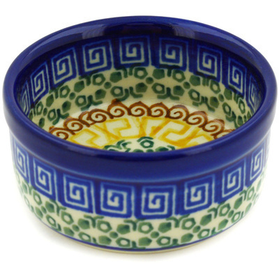 Polish Pottery Bowl 3&quot; Grecian Sea