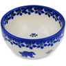 Polish Pottery Bowl 3&quot; Kitty Paw Play Time