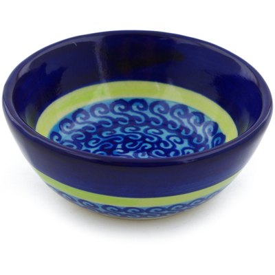 Polish Pottery Bowl 3" Midnight Eclipse