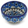 Polish Pottery Bowl 3&quot; Pansy Plenty