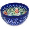 Polish Pottery Bowl 3&quot; Rose Garden UNIKAT