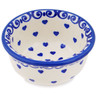 Polish Pottery Bowl 3&quot; Sea Of Hearts