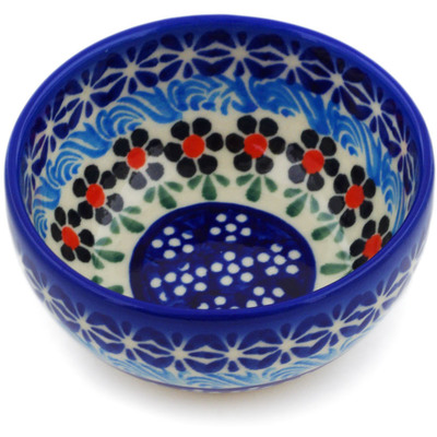 Polish Pottery Bowl 3&quot; Spring Country Trip