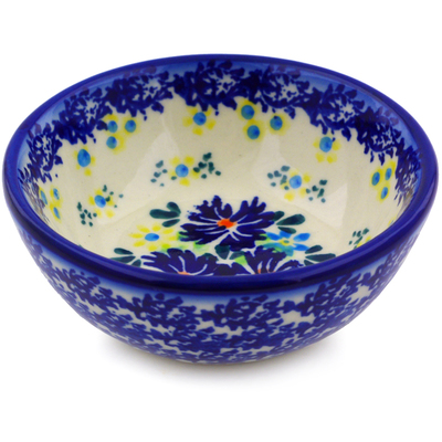 Polish Pottery Bowl 3&quot; Spring Meadow