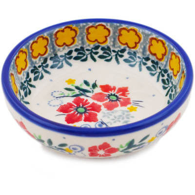 Polish Pottery Bowl 3&quot; Summer Joy UNIKAT