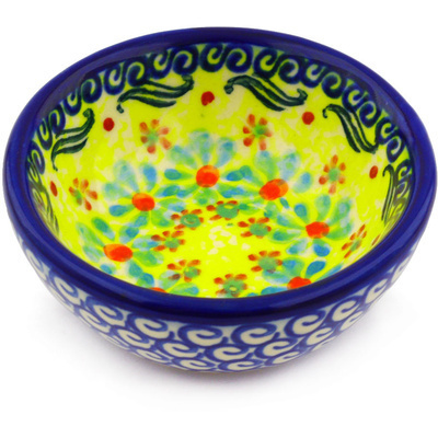 Polish Pottery Bowl 3&quot; Sunshine Blooms