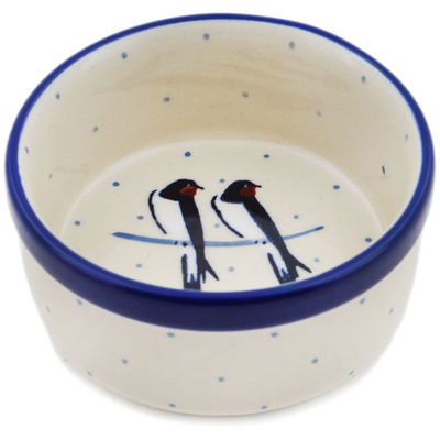 Polish Pottery Bowl 3&quot; Waiting UNIKAT
