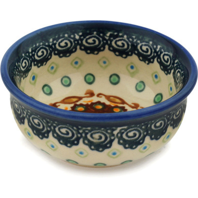 Polish Pottery Bowl 4&quot; Artichoke Heart UNIKAT