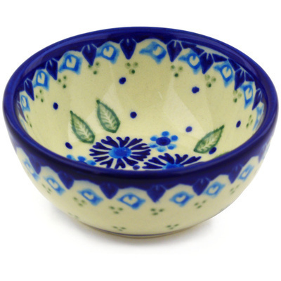 Polish Pottery Bowl 4&quot; Aster Patches