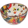 Polish Pottery Bowl 4&quot; Autumn Wind UNIKAT