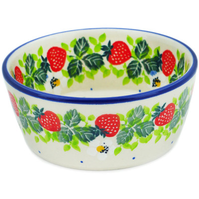 Polish Pottery Bowl 4&quot; Berry Burst