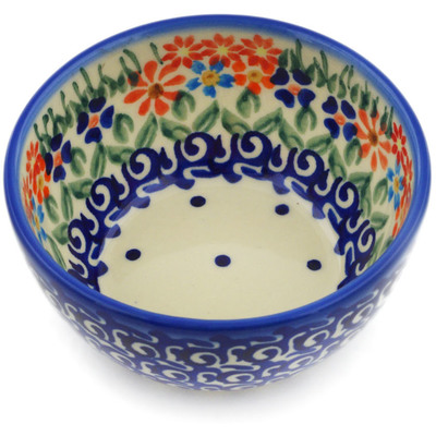 Polish Pottery Bowl 4&quot; Blissful Daisy
