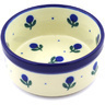 Polish Pottery Bowl 4&quot; Blue Buds