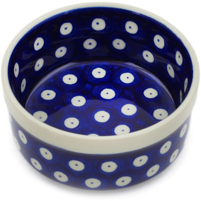 Polish Pottery Bowl 4&quot; Blue Eyes