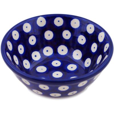 Polish Pottery Bowl 4&quot; Blue Eyes