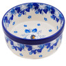 Polish Pottery Bowl 4&quot; Blue Spring