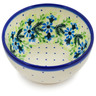 Polish Pottery Bowl 4" Blue Wreath