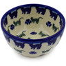 Polish Pottery Bowl 4&quot; Boo Boo Kitty Paws