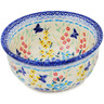 Polish Pottery Bowl 4&quot; Breathtaking Butterflies UNIKAT