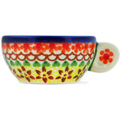 Polish Pottery Bowl 4&quot; Cheerful Fall