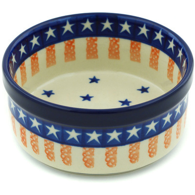 Polish Pottery Bowl 4&quot; Classic Americana