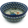 Polish Pottery Bowl 4&quot; Cobblestone Garden