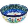 Polish Pottery Bowl 4&quot; Colors Of The Wind UNIKAT