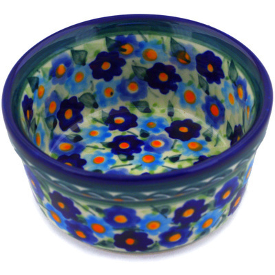 Polish Pottery Bowl 4&quot; Cottage Garden UNIKAT