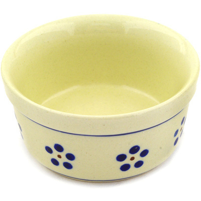 Polish Pottery Bowl 4&quot; Daisy Dots