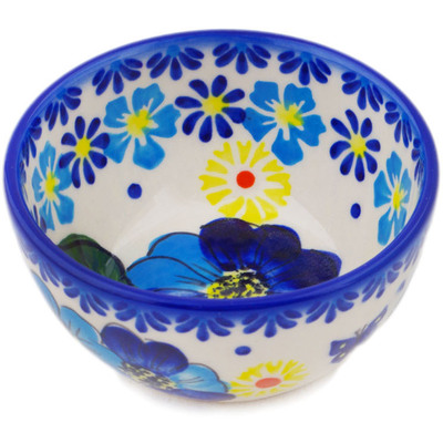 Polish Pottery Bowl 4&quot; Endless Summer UNIKAT