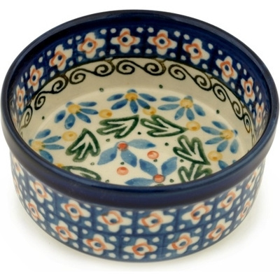 Polish Pottery Bowl 4&quot; Floral Medley