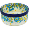 Polish Pottery Bowl 4&quot; Flowers Under The Starry Sky