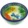 Polish Pottery Bowl 4&quot; Garden Delight UNIKAT