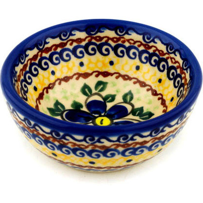 Polish Pottery Bowl 4&quot; Glorious Morning UNIKAT