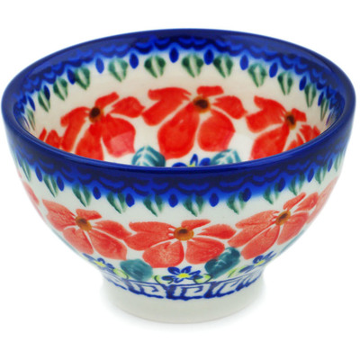 Polish Pottery Bowl 4&quot; Grecian Fields