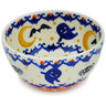 Polish Pottery Bowl 4&quot; Halloween Spooky Vibe