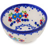 Polish Pottery Bowl 4&quot; Hearts And Flowers