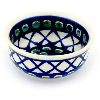 Polish Pottery Bowl 4&quot; Illusion