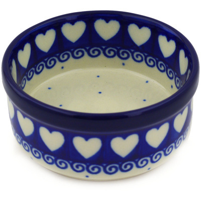 Polish Pottery Bowl 4&quot; Light Hearted