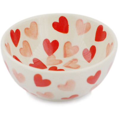 Polish Pottery Bowl 4" Loving You