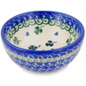 Polish Pottery Bowl 4" Lucky Clovers