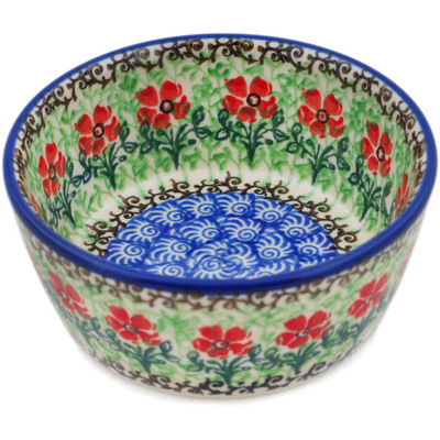 Polish Pottery Bowl 4&quot; Maraschino