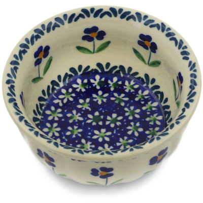 Polish Pottery Bowl 4&quot; Mariposa Lily