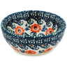 Polish Pottery Bowl 4&quot; Meadow Floret UNIKAT