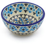 Polish Pottery Bowl 4&quot; Pansy Plenty