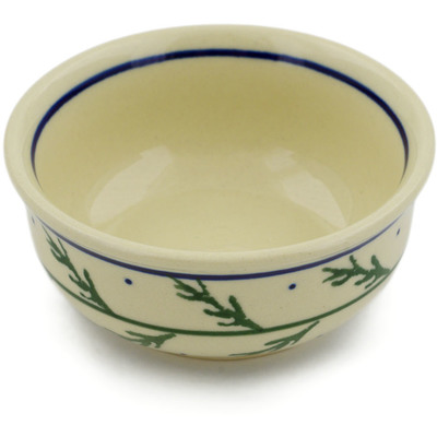 Polish Pottery Bowl 4" Pine Boughs